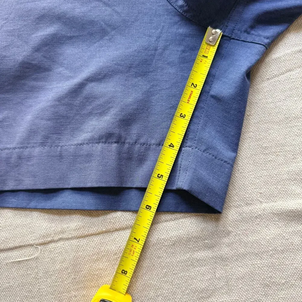 Faherty All Day Shorts Men's 36 Blue Hybrid Performance Chino Stretch Sun Faded